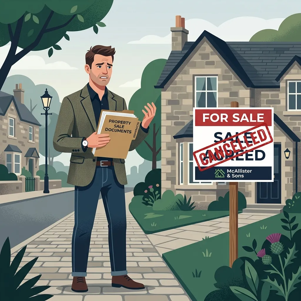 A property sale that has fallen through