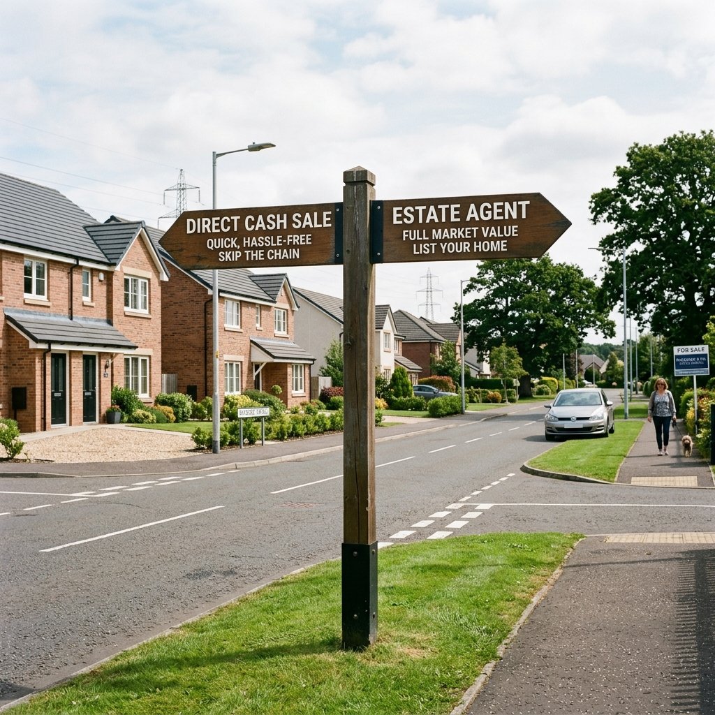 Cash buyer vs estate agent comparison for Paisley homeowners