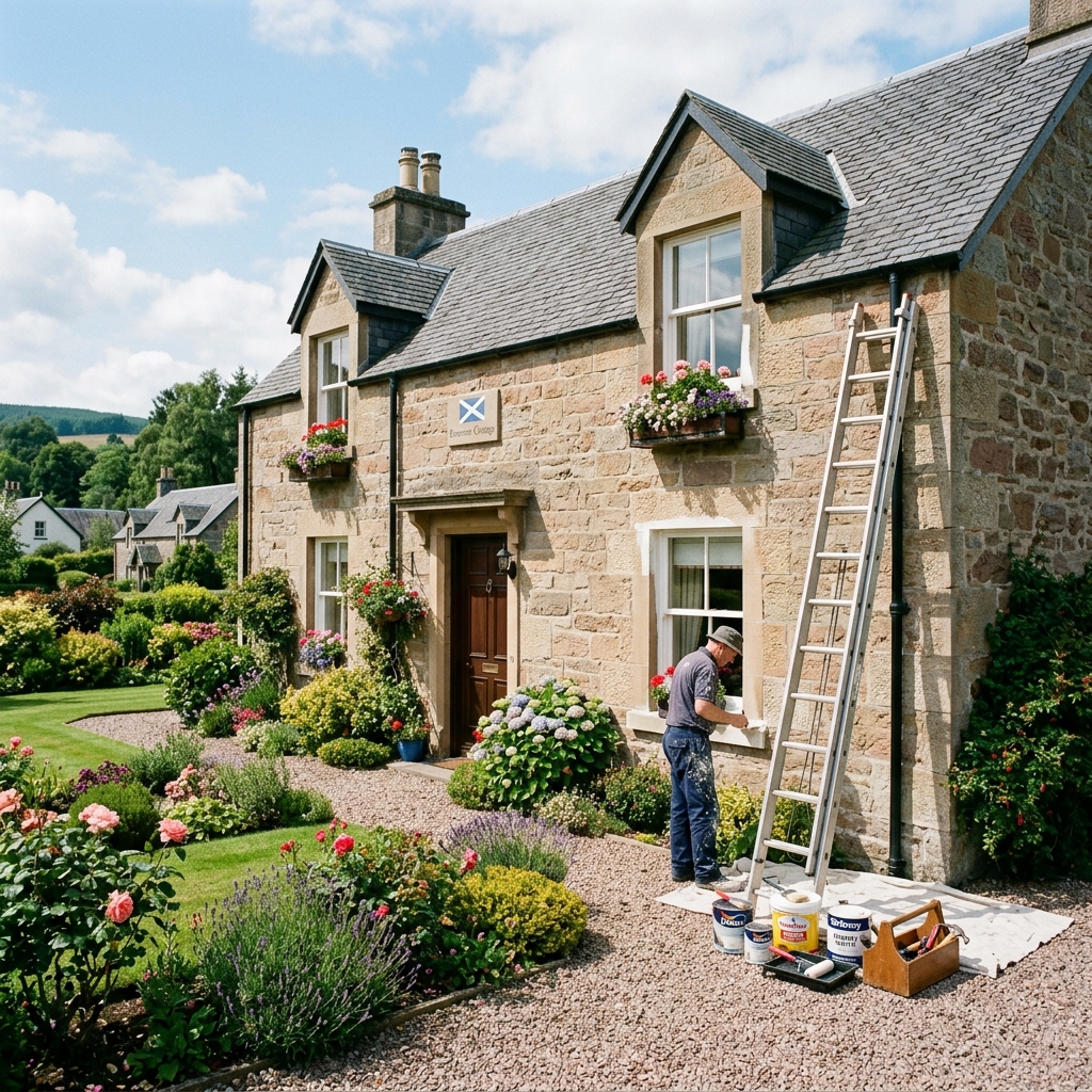 A property showing signs of neglect or repair requirements